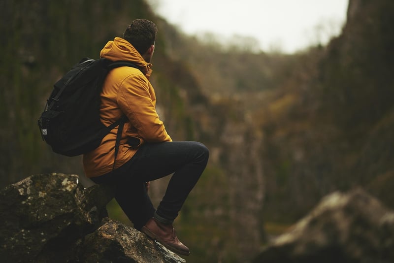 Hiker in the mountains